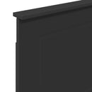 vidaXL Fejtámla Fekete Tölgy 100 cm Mérnöki fa