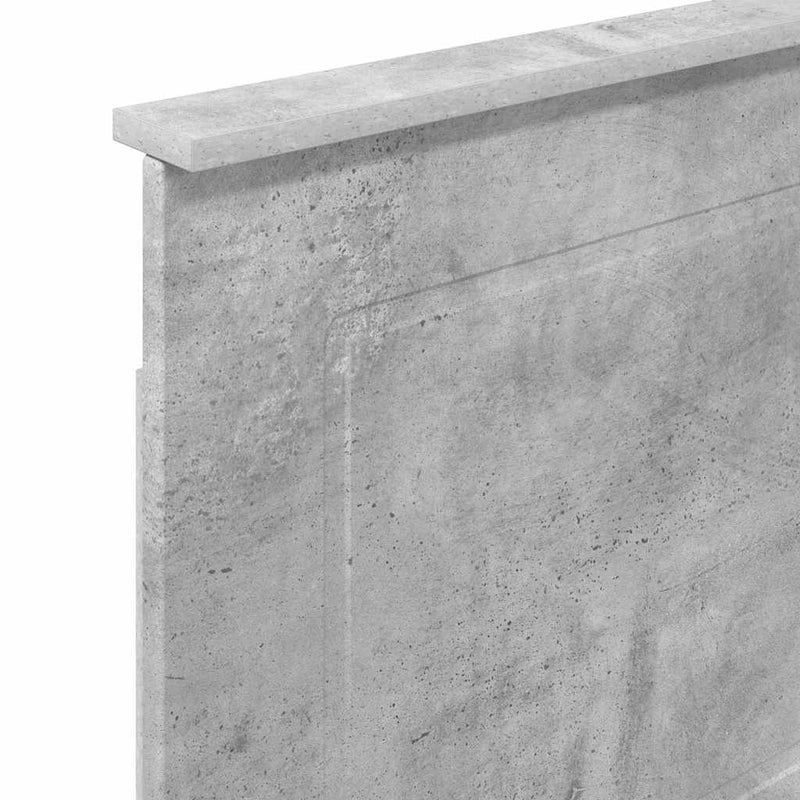 vidaXL Fejtámla fejtámlával Beton Szürke 90 cm Faanyag