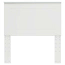 vidaXL Fejtámla fejtámlával Fényes Fehér 90 cm Faanyag