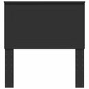 vidaXL Fejtámla fejtámlával Fekete tölgy 80 cm Faanyag