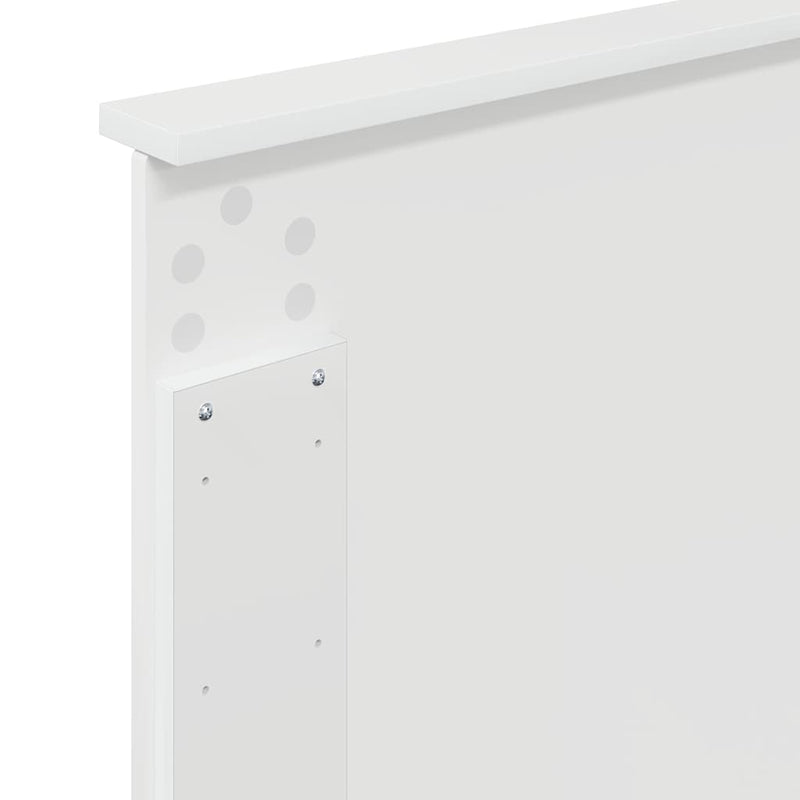 vidaXL Fejtámla fejtámlával Fényes Fehér 80 cm Faanyag