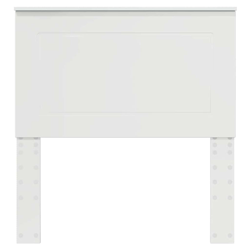 vidaXL Fejtámla fejtámlával Fényes Fehér 80 cm Faanyag
