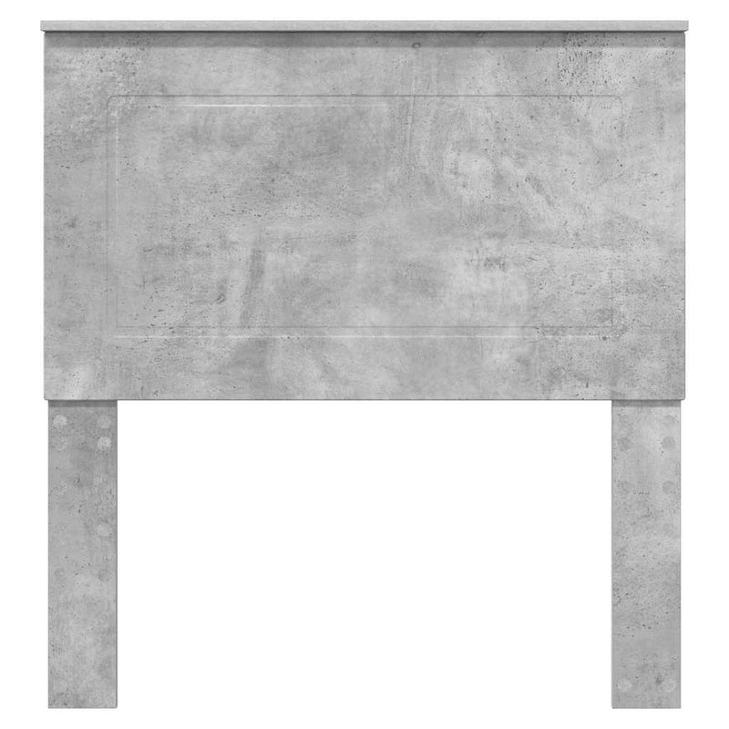 vidaXL Fejtámla fejtámlával Beton Szürke 75 cm Faanyag