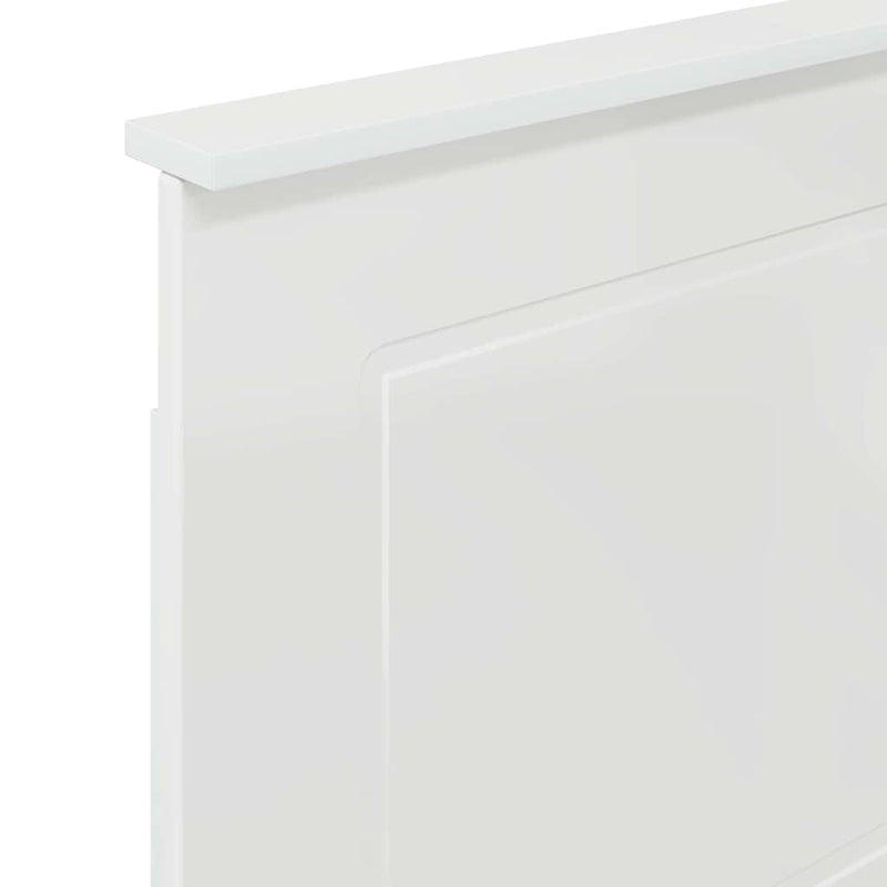 vidaXL Fejtámla fejtámlával Fényes Fehér 75 cm Faanyag