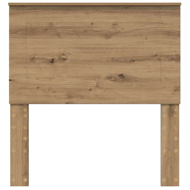 vidaXL Fejtámla fejtámlával Artisan tölgy 75 cm Faanyag