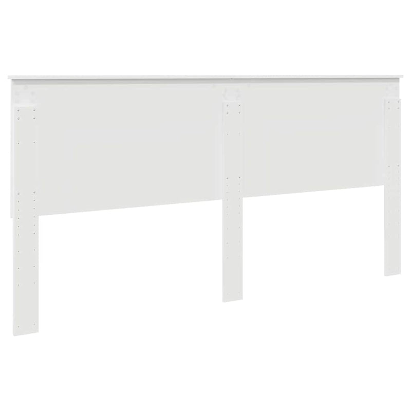 vidaXL Fejtámla fejtámlával Fehér 200 cm Faanyag