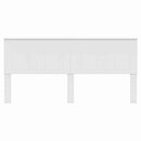 vidaXL Fejtámla fejtámlával Fehér 200 cm Faanyag