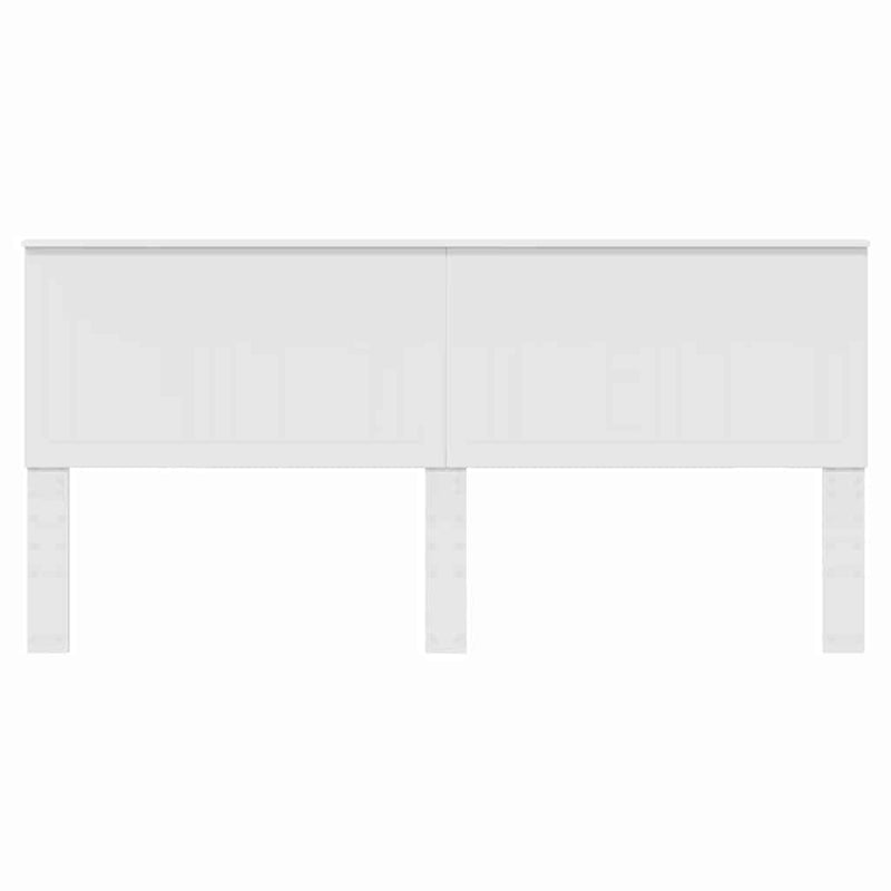 vidaXL Fejtámla fejtámlával Fehér 200 cm Faanyag