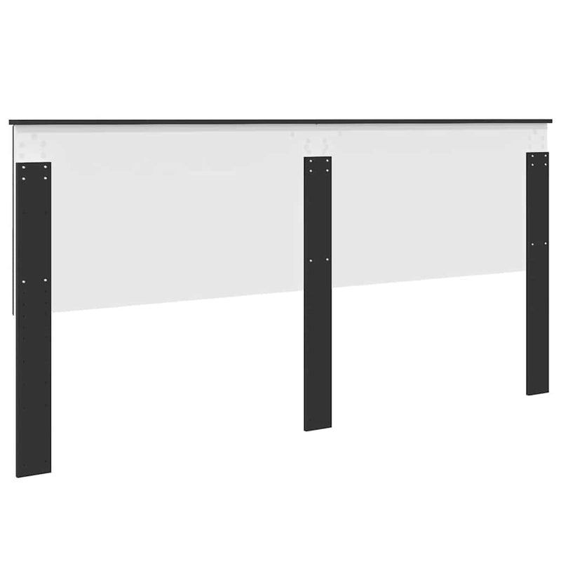 vidaXL Fejtámla fejtámlával Fekete tölgy 200 cm Faanyag