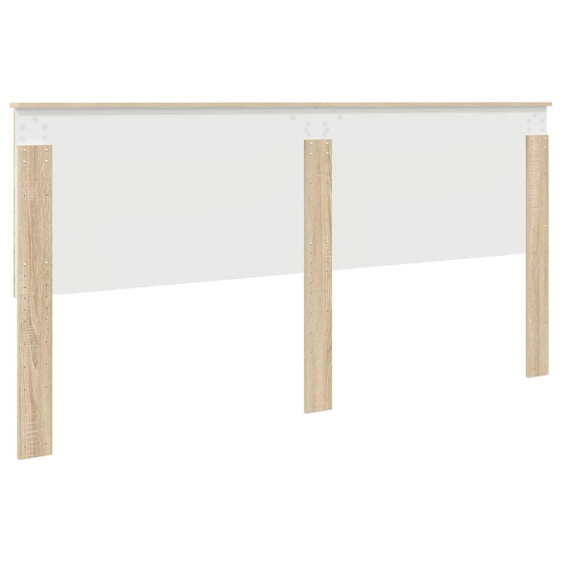 vidaXL Fejtámla fejtámlával Sonoma tölgy 200 cm Faanyag