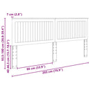 vidaXL Fejtámla fejtámlával Füstölt tölgy 200 cm Faanyag