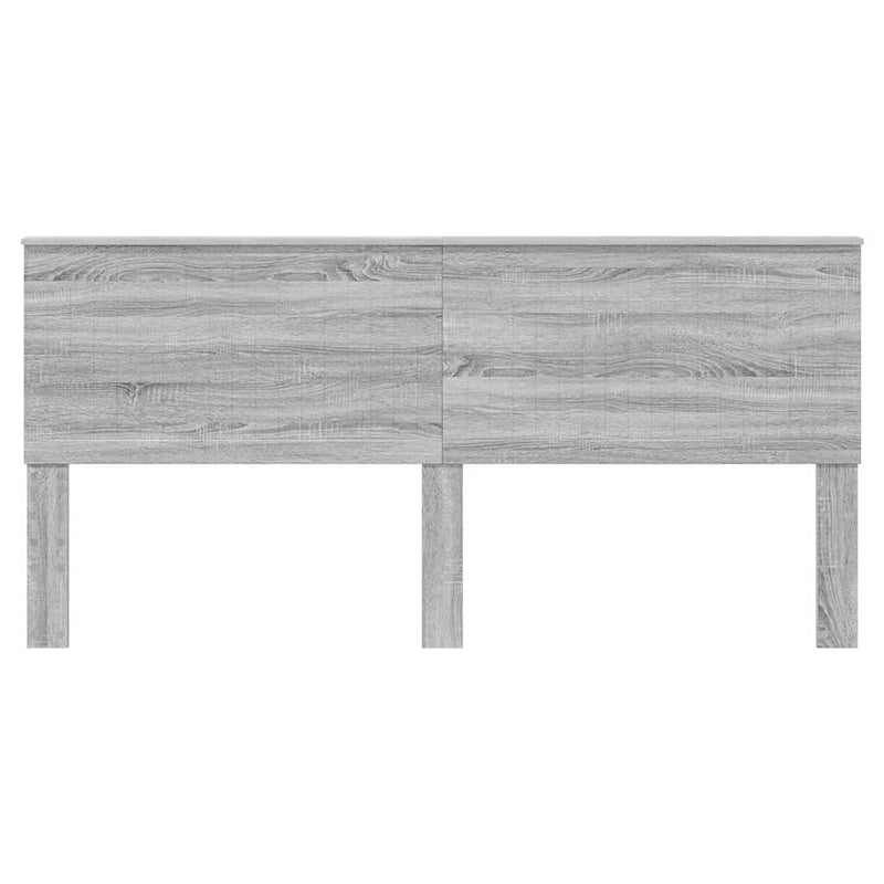 vidaXL Fejtámla fejtámlával Szürke Sonoma 200 cm Faanyag