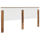 vidaXL Fejtámla fejtámlával Öreg fa 200 cm Faanyag