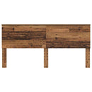 vidaXL Fejtámla fejtámlával Öreg fa 200 cm Faanyag