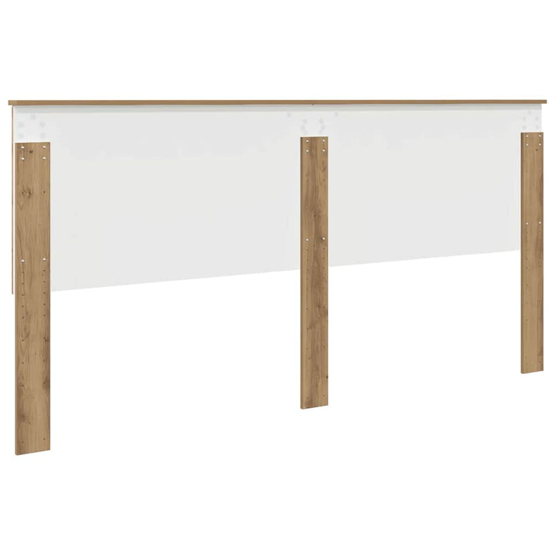 vidaXL Fejtámla fejtámlával Artisan tölgy 200 cm Faanyag