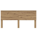 vidaXL Fejtámla fejtámlával Artisan tölgy 200 cm Faanyag