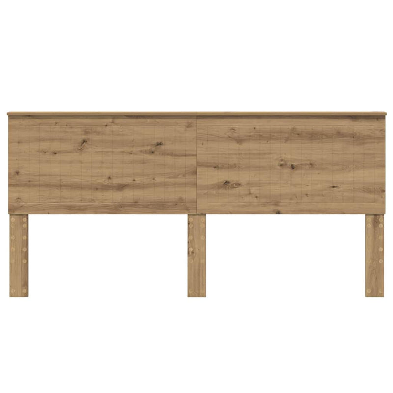 vidaXL Fejtámla fejtámlával Artisan tölgy 200 cm Faanyag