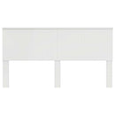 vidaXL Fejtámla fejtámlával Fehér 180 cm Faanyag
