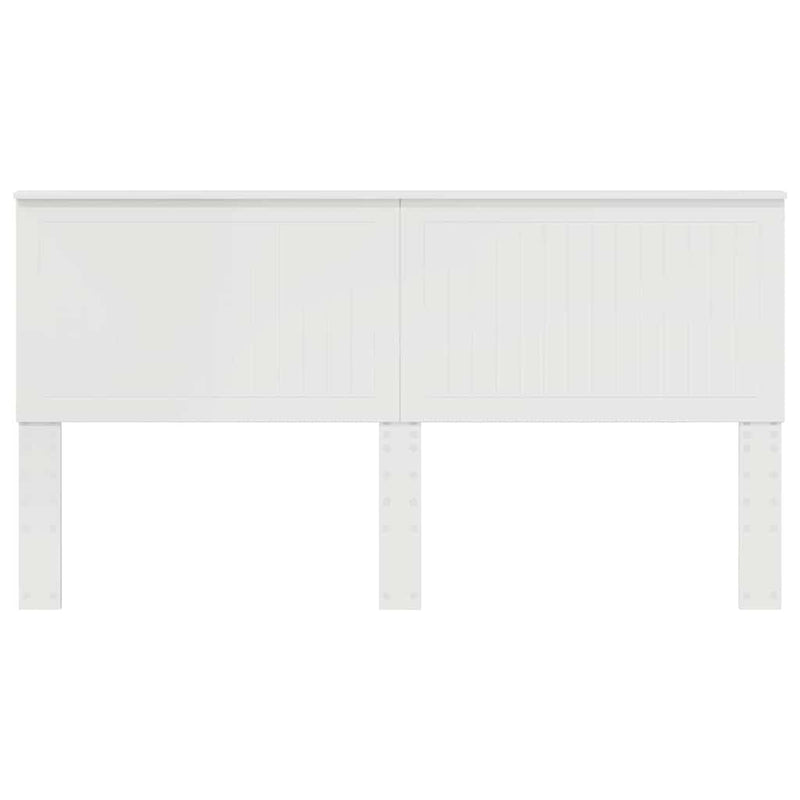 vidaXL Fejtámla fejtámlával Fehér 180 cm Faanyag