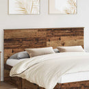 vidaXL Fejtámla fejtámlával Öreg fa 180 cm Faanyag