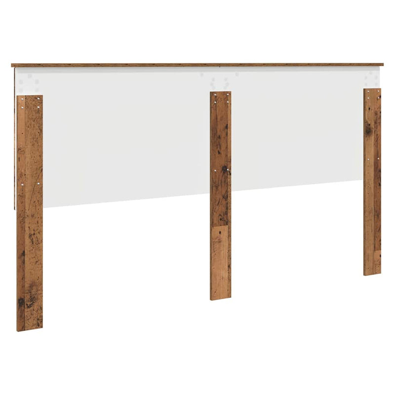 vidaXL Fejtámla fejtámlával Öreg fa 180 cm Faanyag