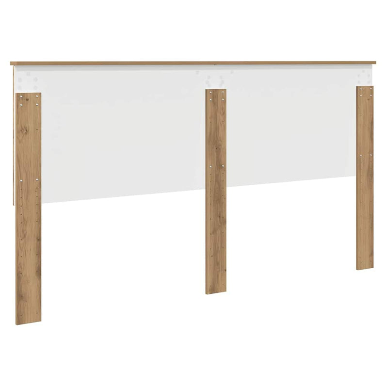 vidaXL Fejtámla fejtámlával Artisan tölgy 180 cm Faanyag