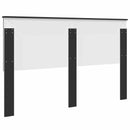 vidaXL Fejtámla fejtámlával Fekete tölgy 160 cm Faanyag