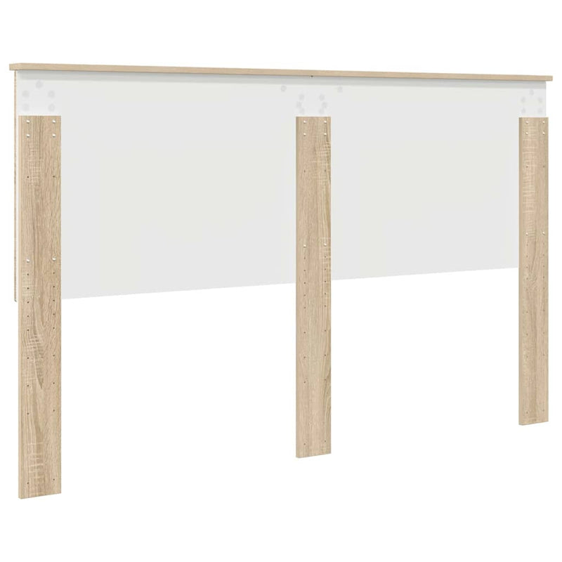 vidaXL Fejtámla fejtámlával Sonoma tölgy 160 cm Faanyag