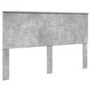 vidaXL Fejtámla fejtámlával Beton Szürke 160 cm Faanyag