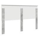 vidaXL Fejtámla fejtámlával Beton Szürke 160 cm Faanyag