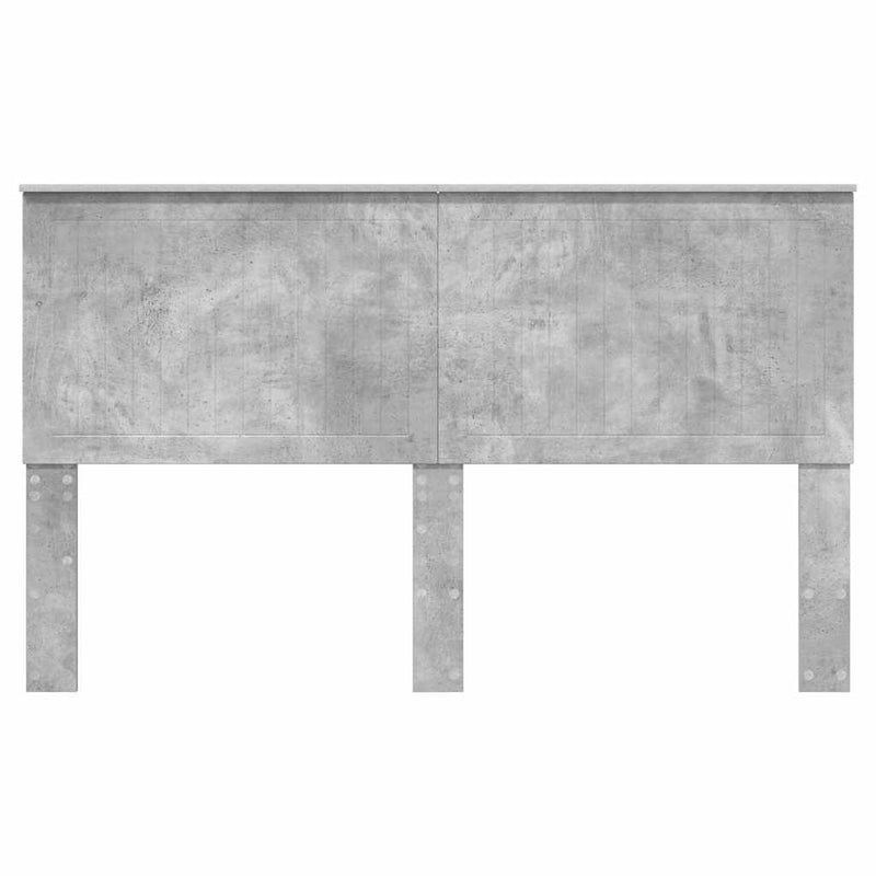 vidaXL Fejtámla fejtámlával Beton Szürke 160 cm Faanyag