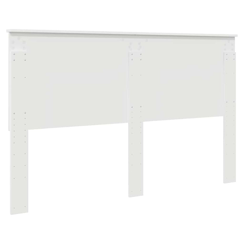 vidaXL Fejtámla fejtámlával Fényes Fehér 160 cm Faanyag