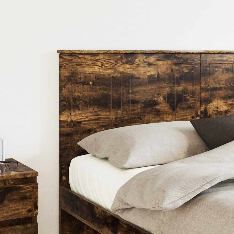 vidaXL Fejtámla fejtámlával Füstölt tölgy 160 cm Faanyag