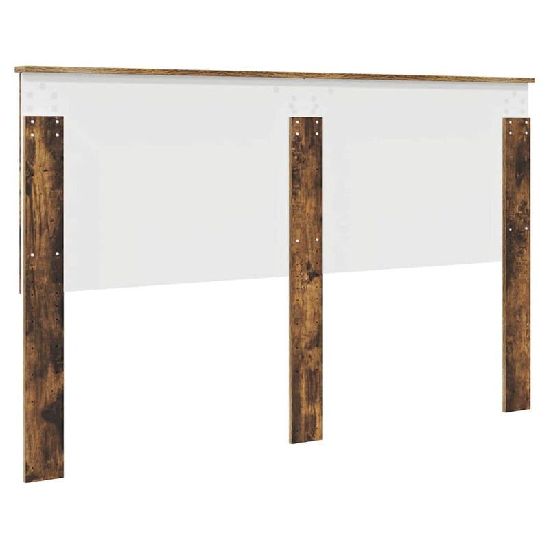 vidaXL Fejtámla fejtámlával Füstölt tölgy 160 cm Faanyag