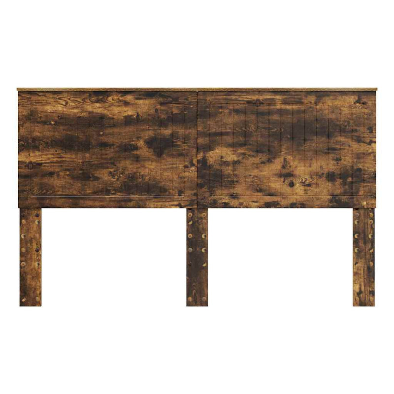 vidaXL Fejtámla fejtámlával Füstölt tölgy 160 cm Faanyag