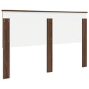 vidaXL Fejtámla fejtámlával Barna Tölgy 160 cm Faanyag