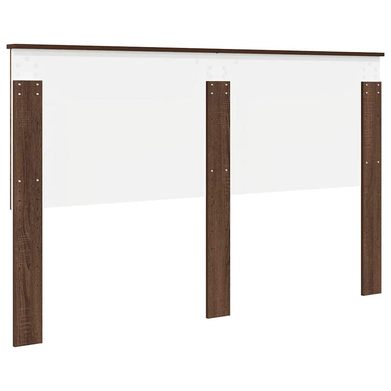 vidaXL Fejtámla fejtámlával Barna Tölgy 160 cm Faanyag