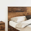 vidaXL Fejtámla fejtámlával Öreg fa 160 cm Faanyag