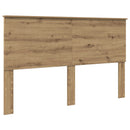 vidaXL Fejtámla fejtámlával Artisan tölgy 160 cm Faanyag
