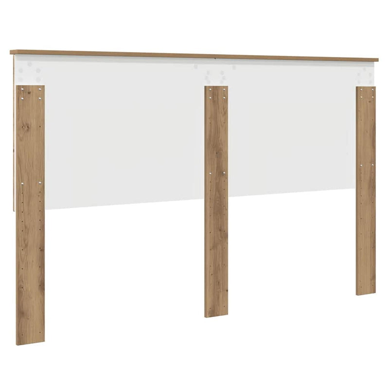 vidaXL Fejtámla fejtámlával Artisan tölgy 160 cm Faanyag