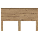 vidaXL Fejtámla fejtámlával Artisan tölgy 160 cm Faanyag