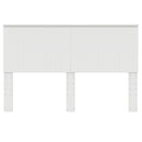 vidaXL Fejtámla fejtámlával Fehér 150 cm Faanyag