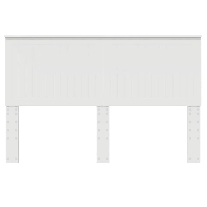 vidaXL Fejtámla fejtámlával Fehér 150 cm Faanyag