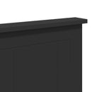 vidaXL Fejtámla fejtámlával Fekete tölgy 150 cm Faanyag
