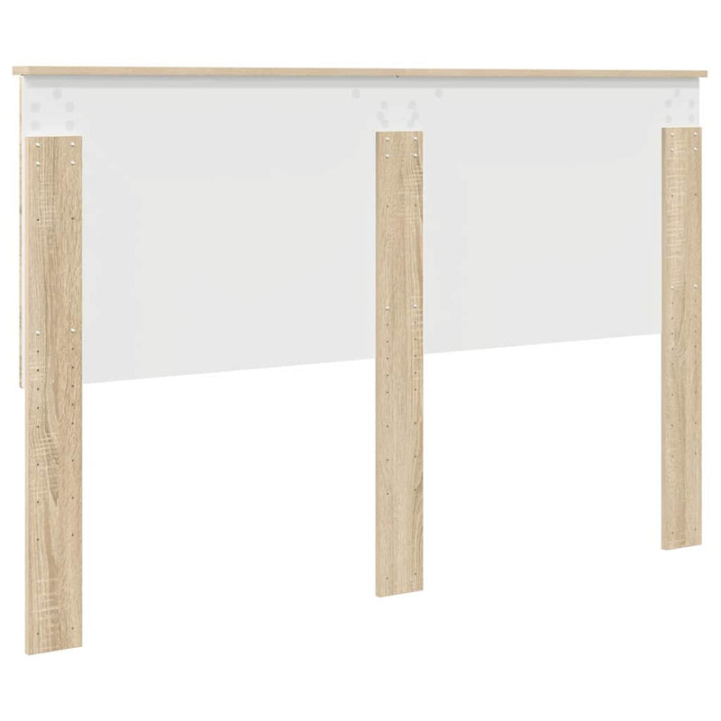 vidaXL Fejtámla fejtámlával Sonoma tölgy 150 cm Faanyag