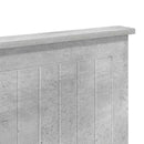 vidaXL Fejtámla Beton Szürke Szerelt fa
