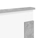 vidaXL Fejtámla Beton Szürke Szerelt fa