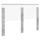 vidaXL Fejtámla fejtámlával Beton Szürke 150 cm Faanyag