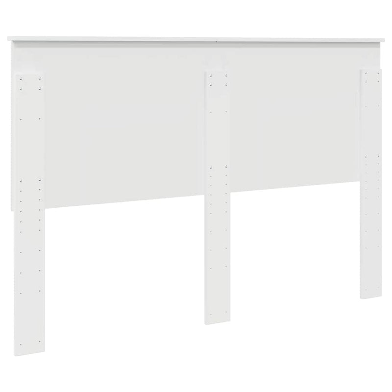 vidaXL Fejtámla fejtámlával Fényes Fehér 150 cm Faanyag