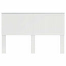 vidaXL Fejtámla fejtámlával Fényes Fehér 150 cm Faanyag